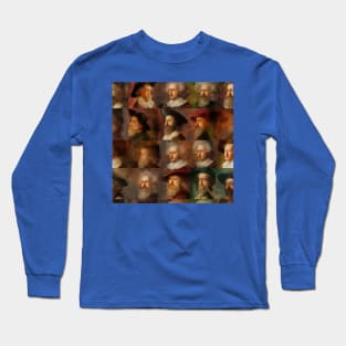 Rembrandt Paintings Mashup Long Sleeve T-Shirt